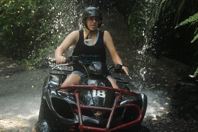 ATV Quad Bike Through Tunnel and Waterfall - The big reason this ATV ride feels special: tunnel, then waterfall