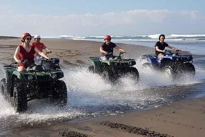 Bali ATV Ride In the beach black sand atv tour - Kelecung and the black-sand beach: what you should look for