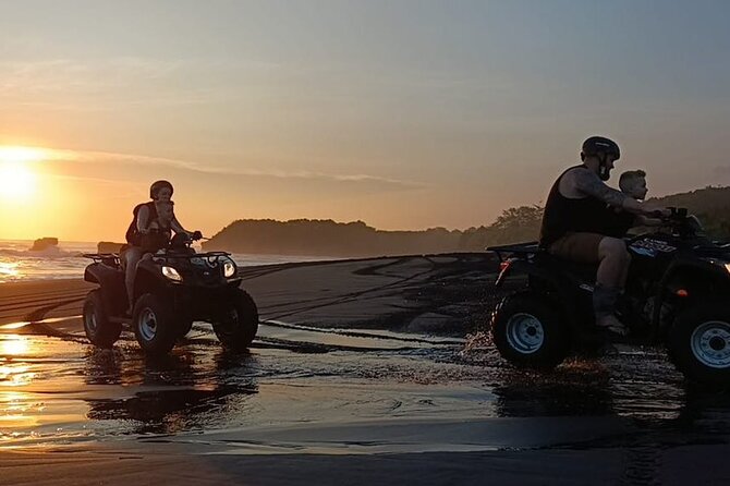 Bali ATV Ride In the beach black sand atv tour - Village, rice paddy, and temple moments on the route