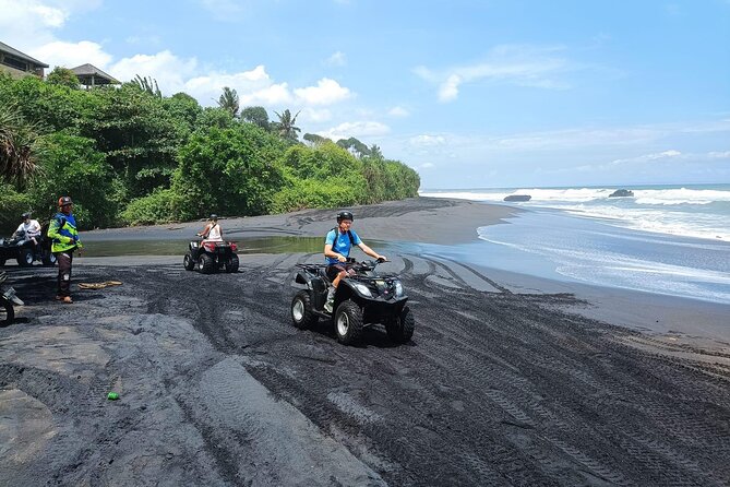 Bali ATV Ride In the beach black sand atv tour - How the 2-hour quad ride usually unfolds