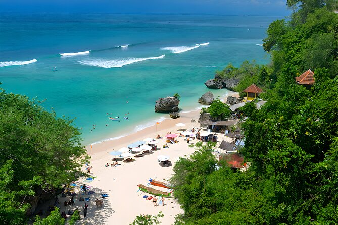 Bali Spa Packages and Uluwatu Sunset Trip with Dinner - Padang Padang Beach: surf waves and white sand time