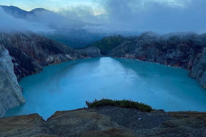 From Bali: 24-Hour Kawah Ijen Blue Flames, Dinner & Room - Inside the crater: blue fire, sulfur mining, and the acid lake