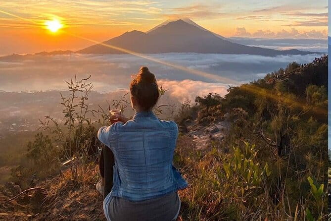 Mount Batur Sunrise Trekking (Group Tour) - Summit sunrise: Lake Batur, Mount Agung, and photo timing