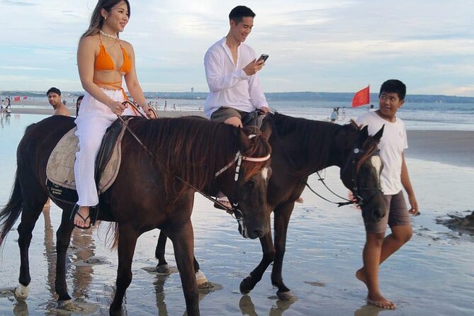 Private Bali Horse Riding In Seminyak Beach - The horses and guides: calm, careful, and photo-focused